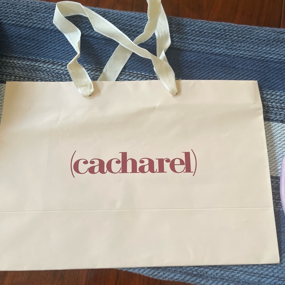 Cacharel White and Red Shopping Bag/